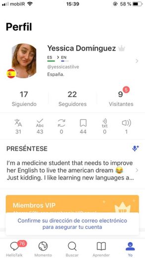 App para aprender idiomas y conocer gente de otros paises