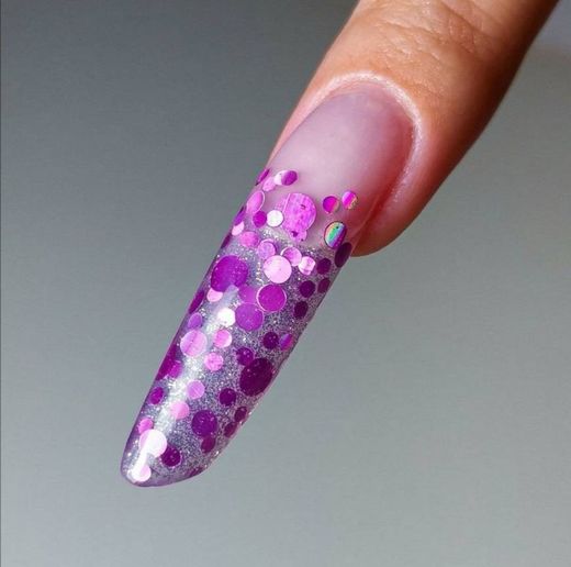Glitter nail 