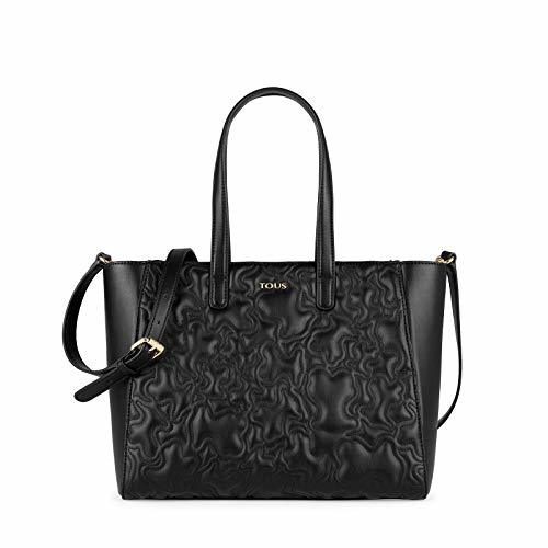 Fashion TOUS K Capitone, Bolso de mano para Mujer, Negro