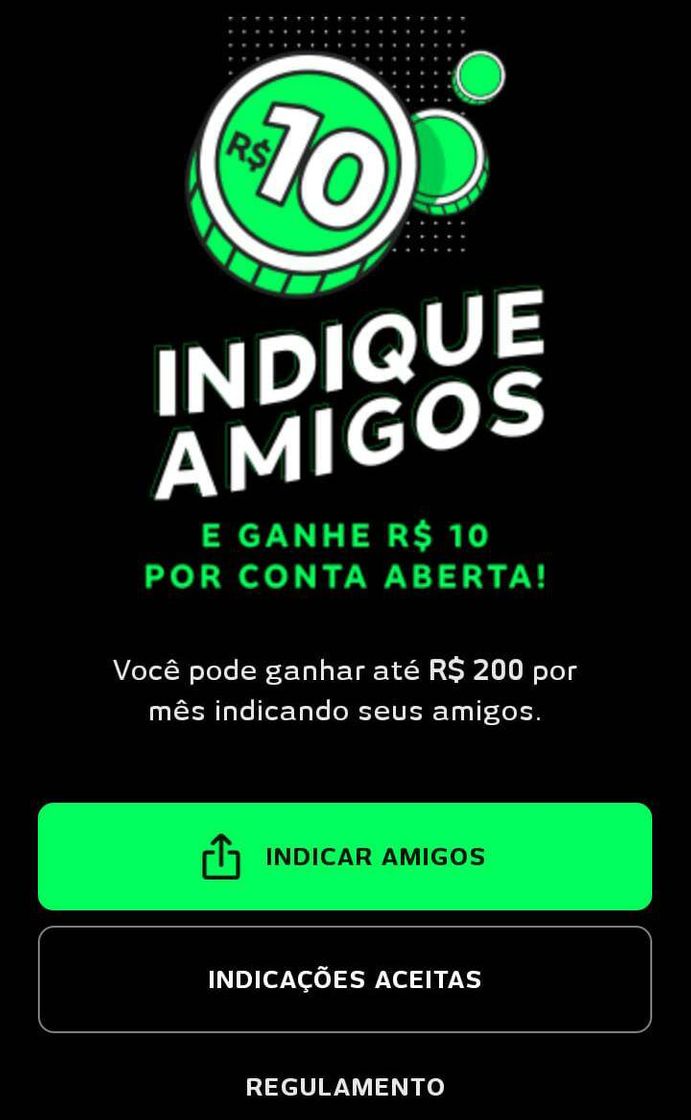 Moda Banco next tá dando 10 por cada indicação 🤑 Corram 🤑💸