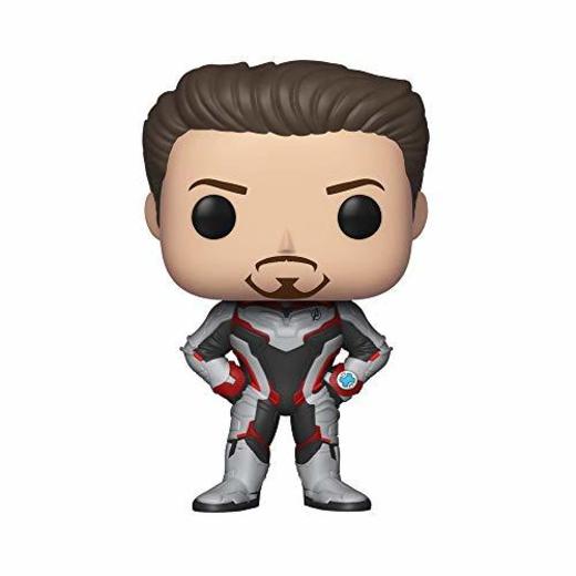 Funko- Pop Bobble: Avengers Endgame: Tony Stark Marvel Collectible Figure, Multicolor, Estándar