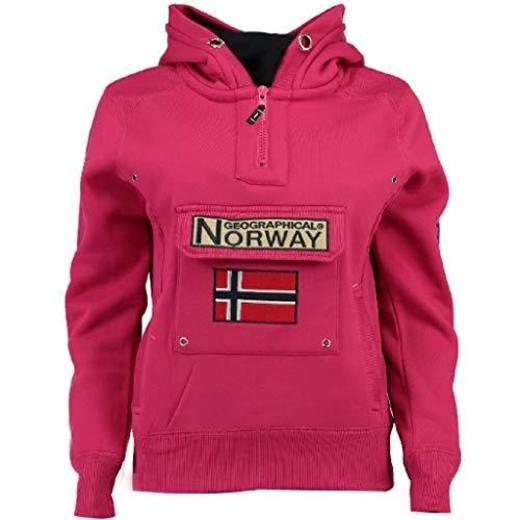 Geographical Norway Sudadera Mujer GYMCLASS A Rosa Llamativo L