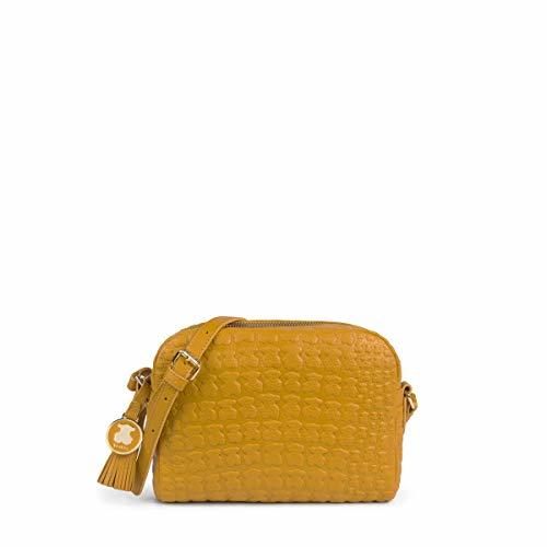 Fashion Tous Sherton, Bolso Bandolera para Mujer, Amarillo