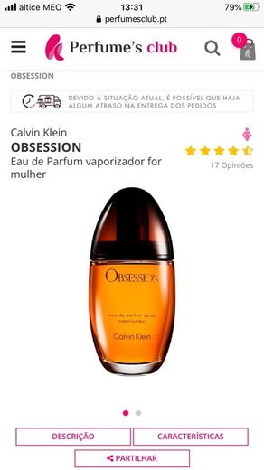 OBSESSION perfume EDP preços online Calvin Klein - Perfumes Club