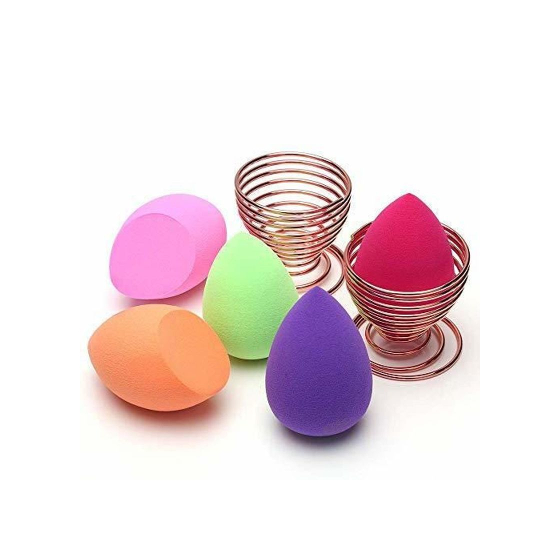 Social Esponja Maquillaje, O'Vinna [7-Pack] Esponjas para Maquillaje Facial de Belleza (5 Piezas