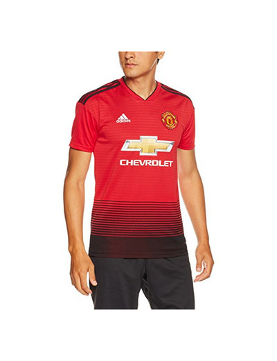 adidas 18/19 Manchester United Home Camiseta, Niños, Rojo