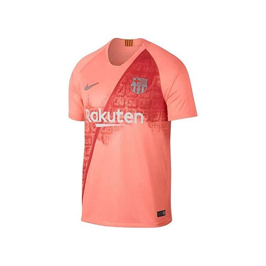 NIKE FC Barcelona Breathe Stadium Jersey Short-Sleeve 3R Camiseta, Hombre, Multicolor