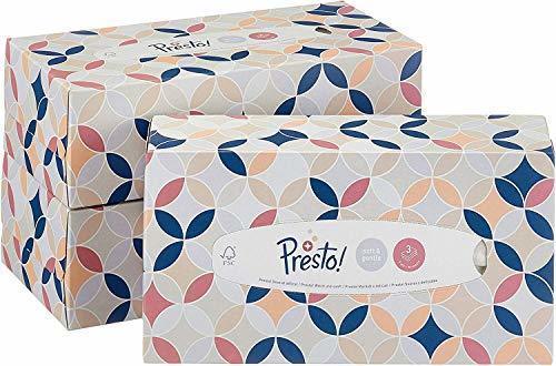 Belleza Marca Amazon - Presto! Pañuelos de 3 capas - 12 cajas