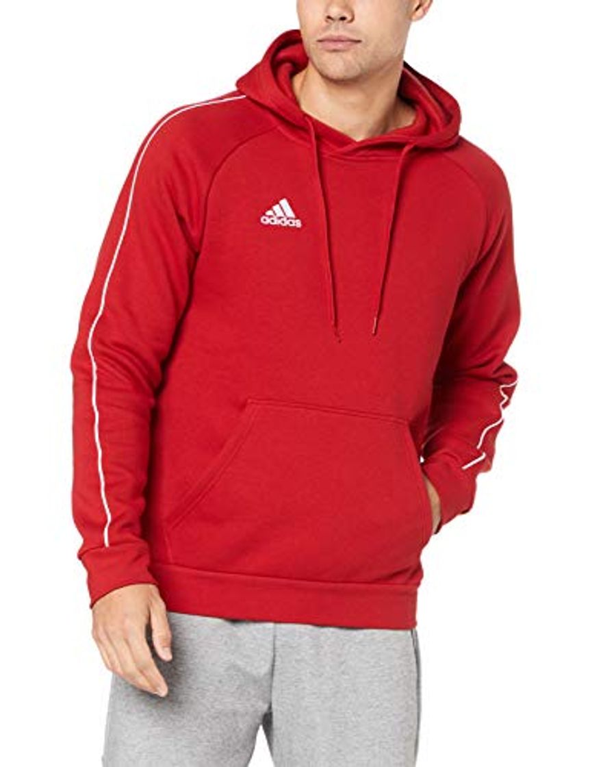 Lugar adidas Core18 Hoody Sudadera con Capucha, Hombre, Rojo