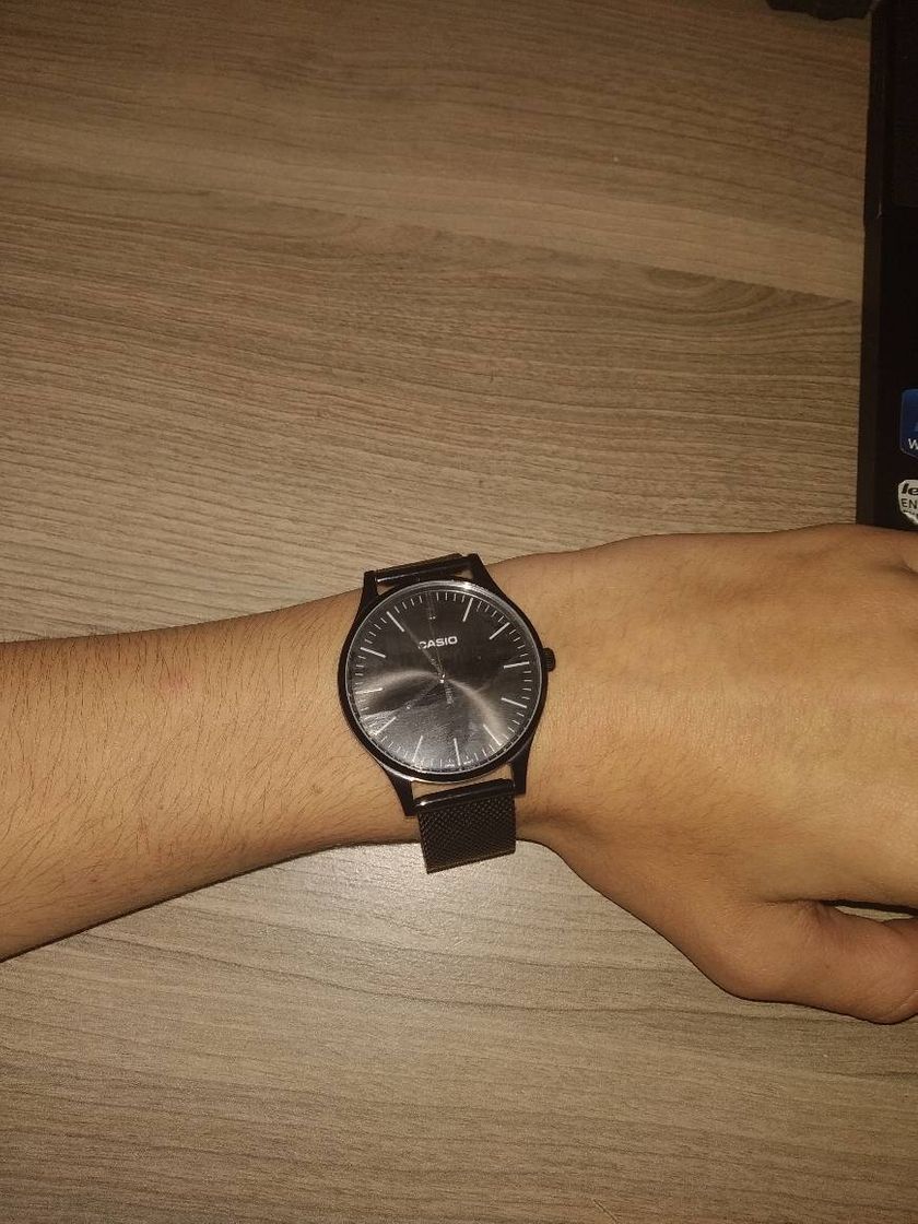 Social Casio Reloj Analogico para Unisex de Cuarzo con Correa en Acero Inoxidable