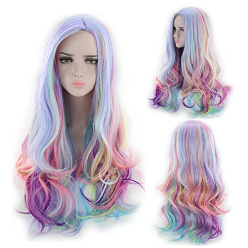 Producto ATAYOU-WIG Nueva moda de alta calidad, 75cm / 30 '', colorida peluca