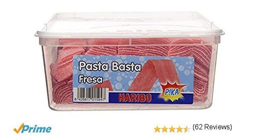 Haribo - Pasta Basta Fresa - Geles dulces - 200 unidades: Amazon ...