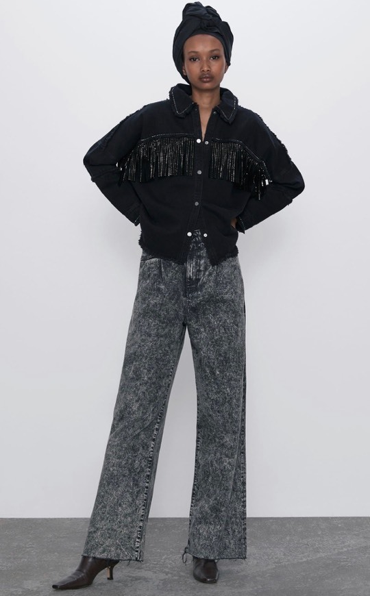 Social Casaco de Franjas Preto