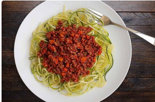 Zoodles à Bolonhesa 