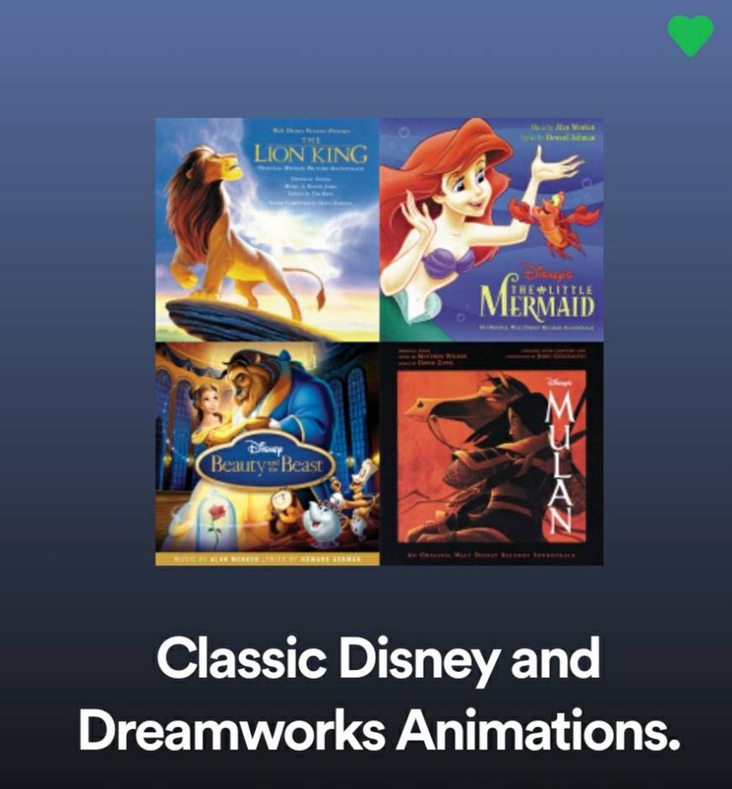 Canción Amooo músicas da Disney e Dremworks.