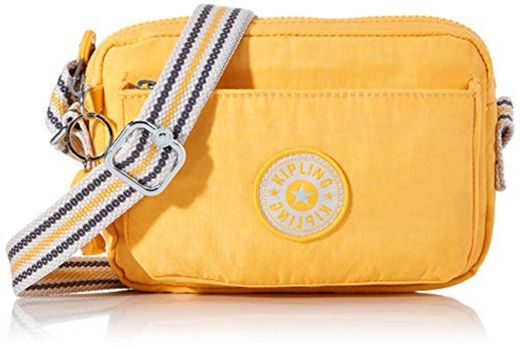 Kipling Abanu, Bolsos con Bandolera para Mujer, Amarillo