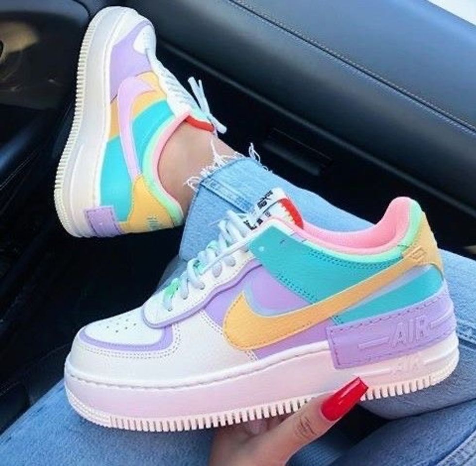 Fashion tênis air force tom pastel