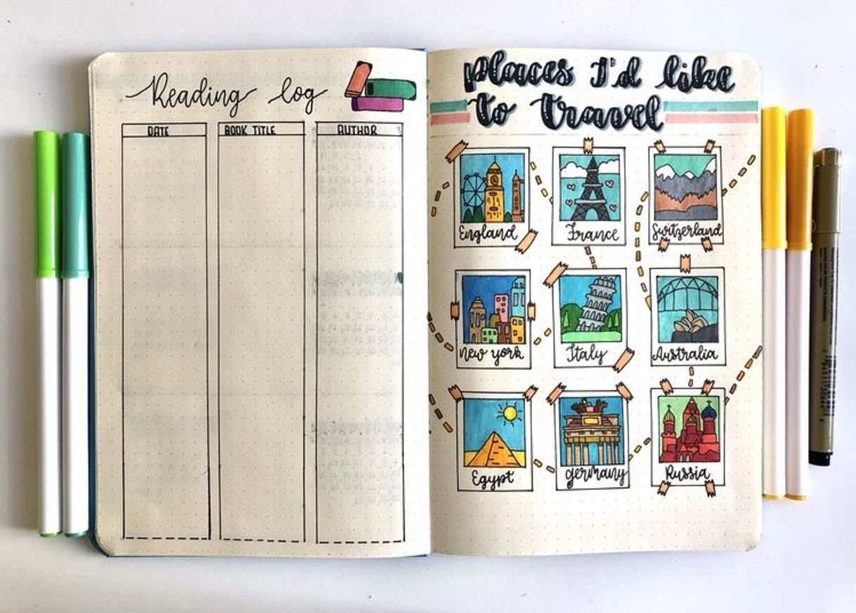 Fashion Bullet journal page ideas 💡 