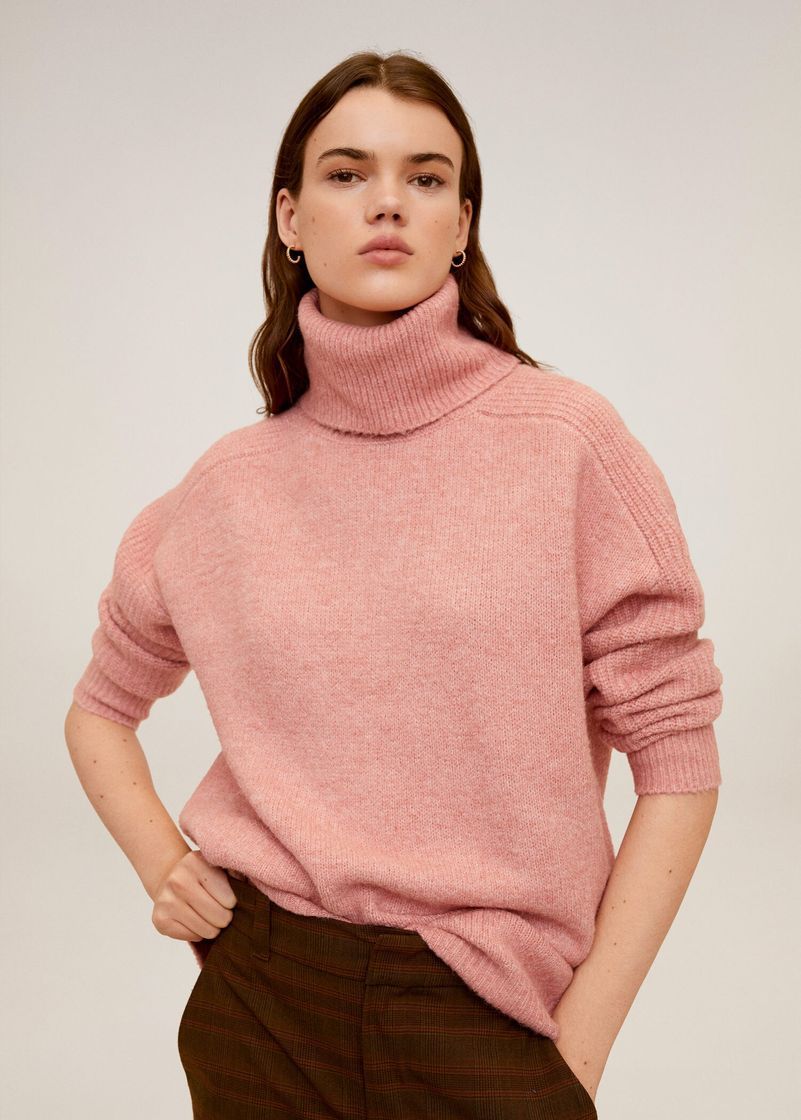 Moda Jersey oversize cuello vuelto - Mujer