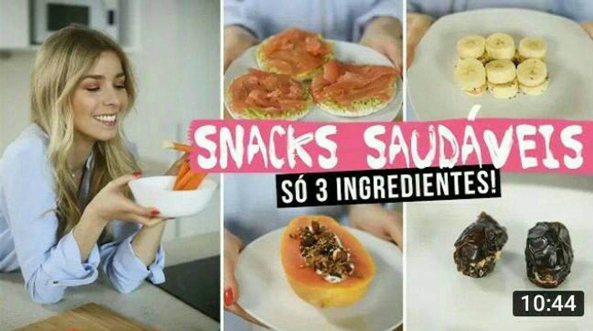 Fashion SNACKS SAUDÁVEIS DE 3 INGREDIENTES! (MUITO FÁCIL)