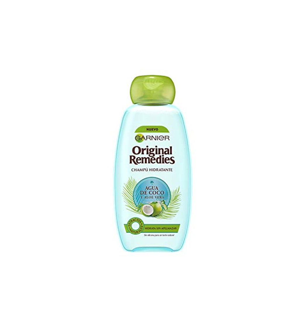 Belleza Garnier Original Remedies Agua de Coco y Aloe Vera champú hidratante 300