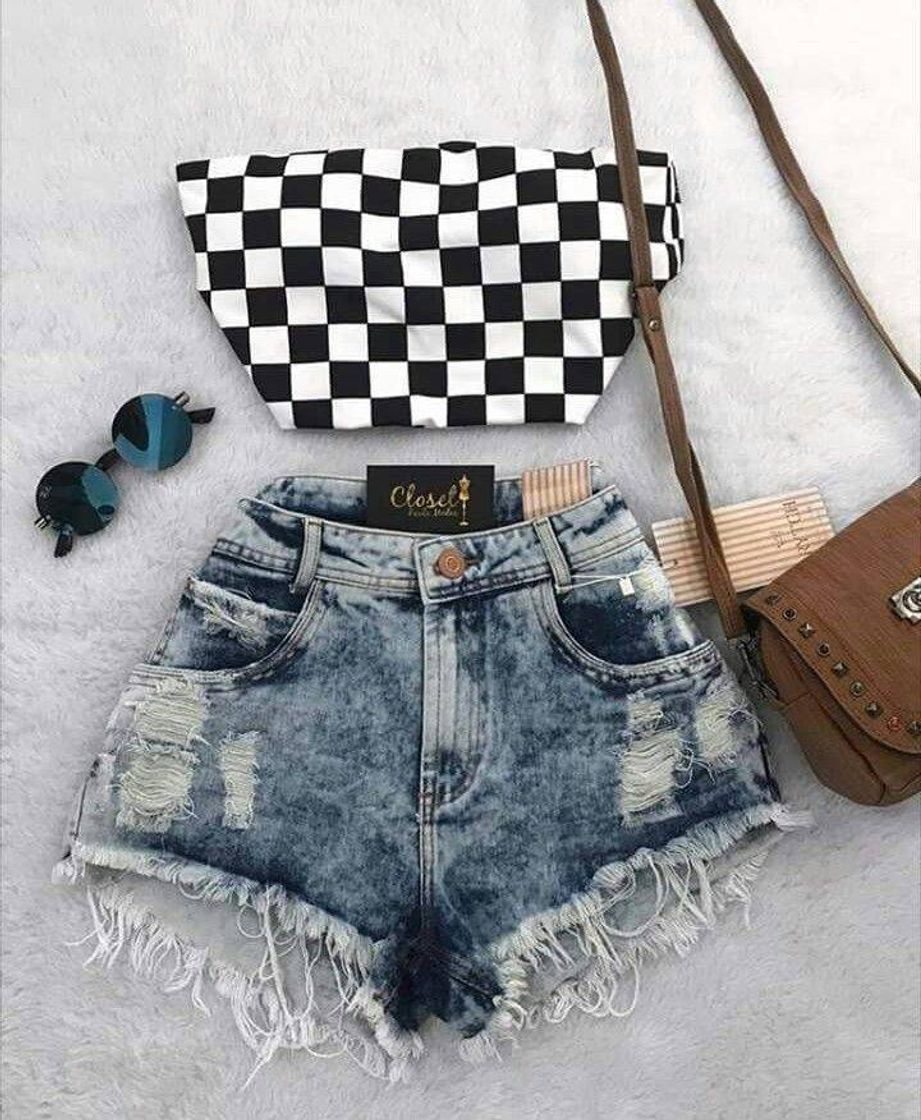 Moda Conjunto short e cropped