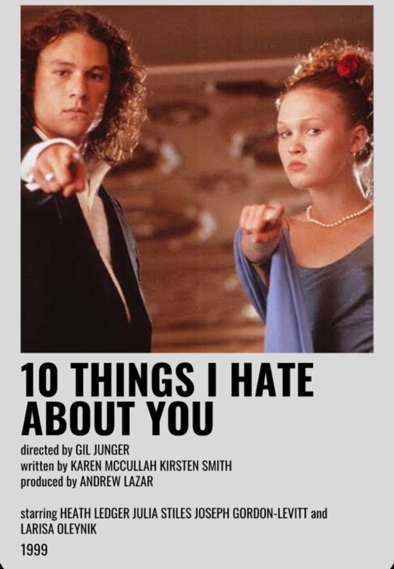 Película 10 things I hate about you 