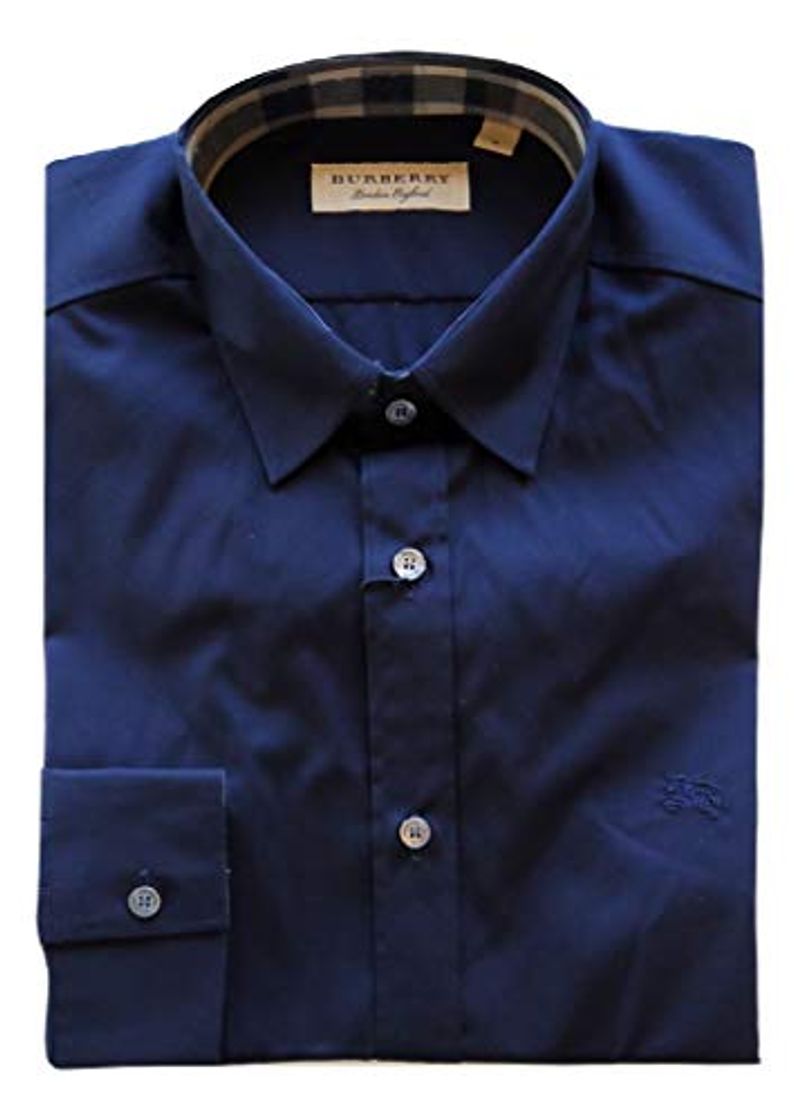 Fashion BURBERRY Camisa de manga larga para hombre Cambridge blanco azul marino negro gris navy S