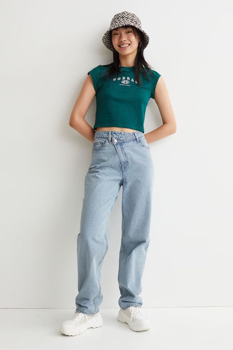 Moda 90's Straight Baggy Jeans