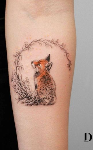 Cute fox tatto❤