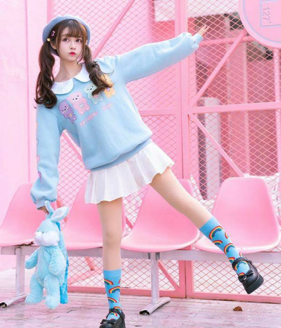 Moda Hajaruku lolita teddy bear sweater 