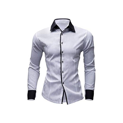 Camisas Casual Hombre Manga Larga