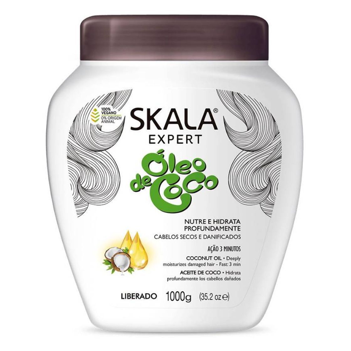 Social Skala Expert Creme de Tratamento Óleo de Coco 1kg | SANNA'S ...