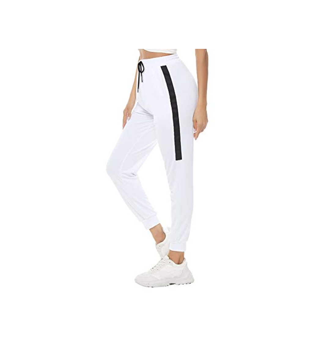 Moda Aibrou Pantalones Deporte Mujer Pantalones Chandal Algodón Pantalón Jogger Yoga Fitnes Pantalones