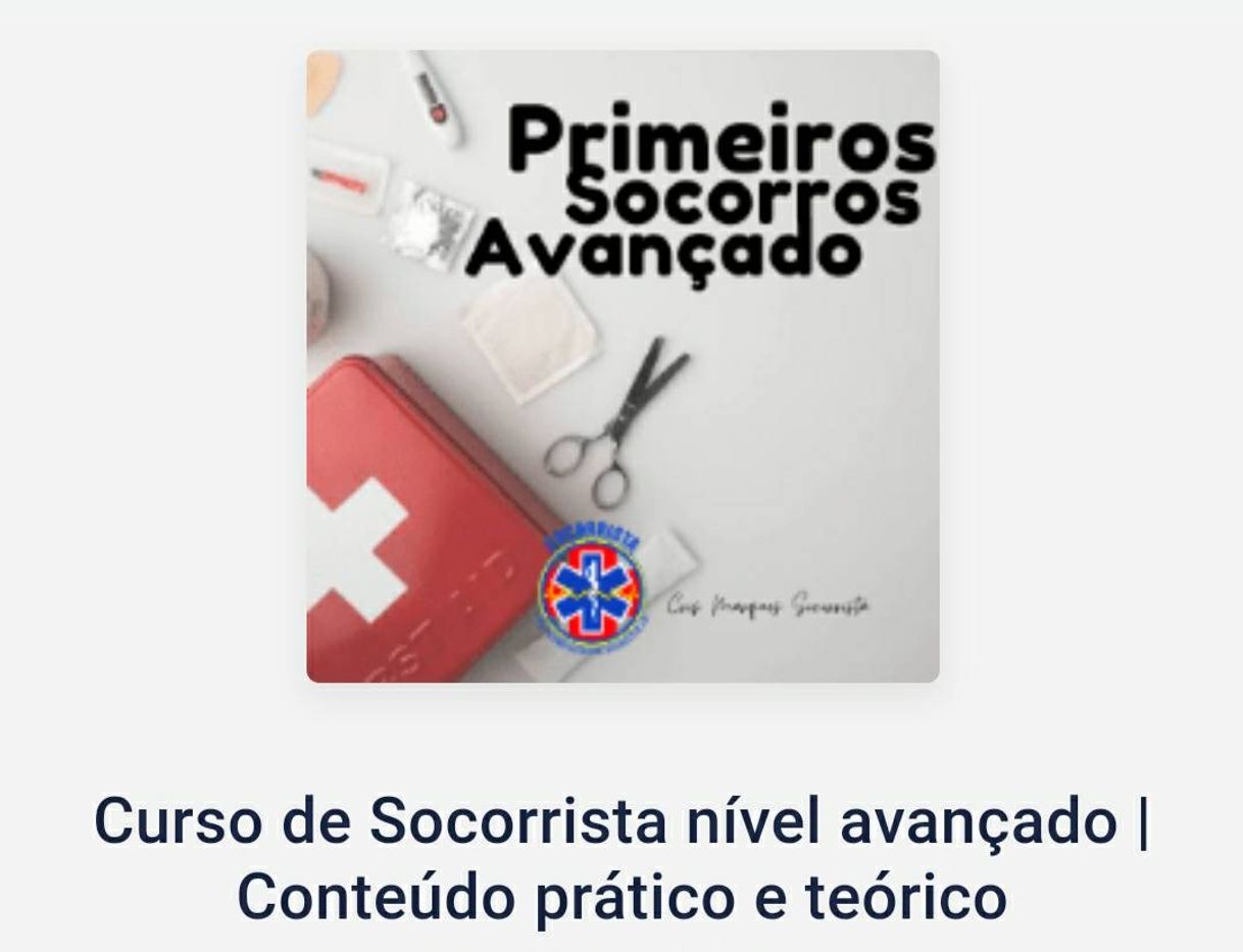 Moda Cursos de Socorrista  junto com auxiliar técnico online 😎👍