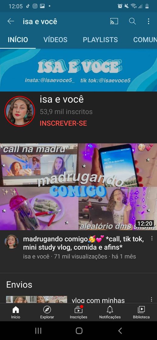 Moda 3° Isa e você - o canal dela passa uma vibe incrível💖🥺