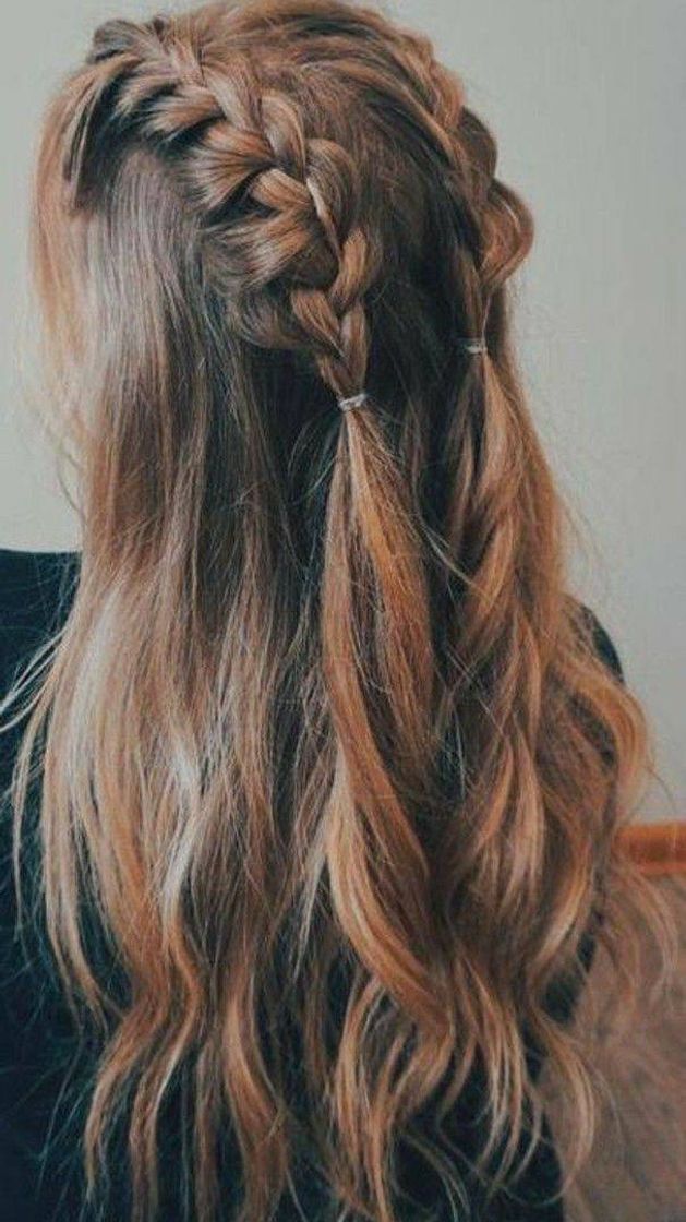 Moda Cabelo solto + tranças