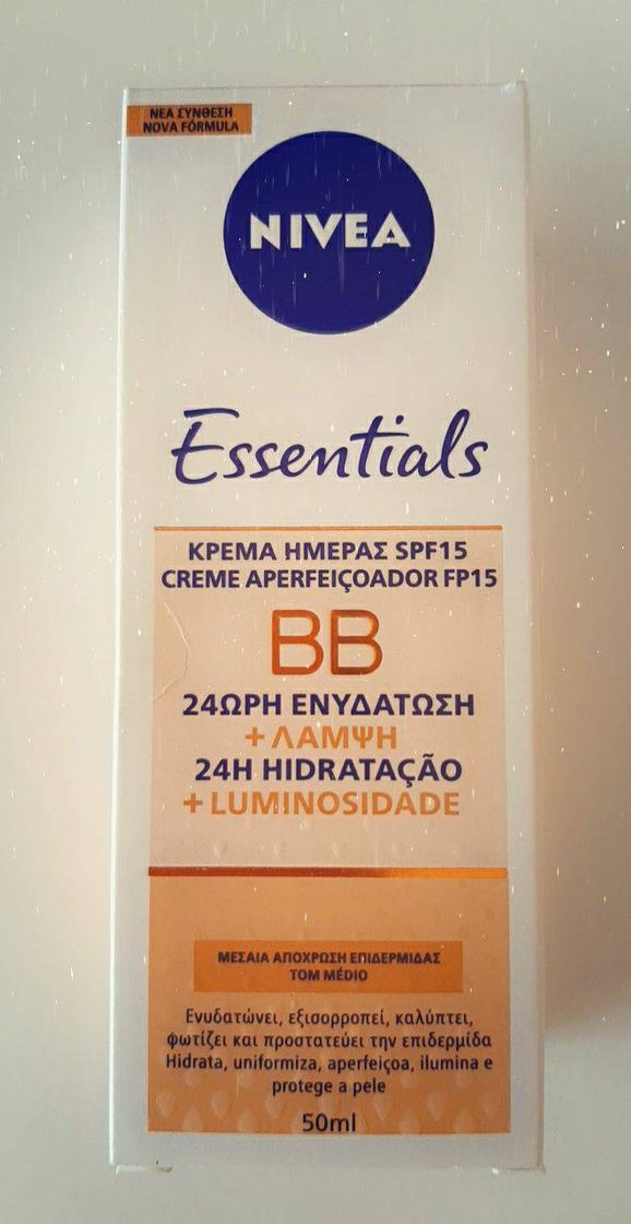 Fashion NIVEA BB Cream Essentials Tom médio 24H Hidratação