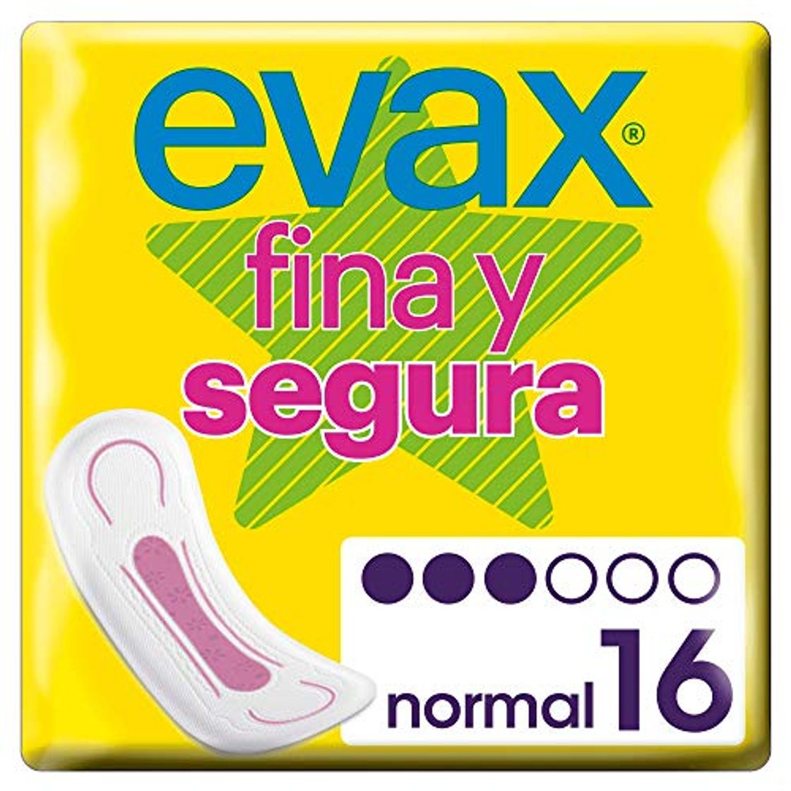 Places Evax Fina y Segura Normal Compresas 16 Unidades