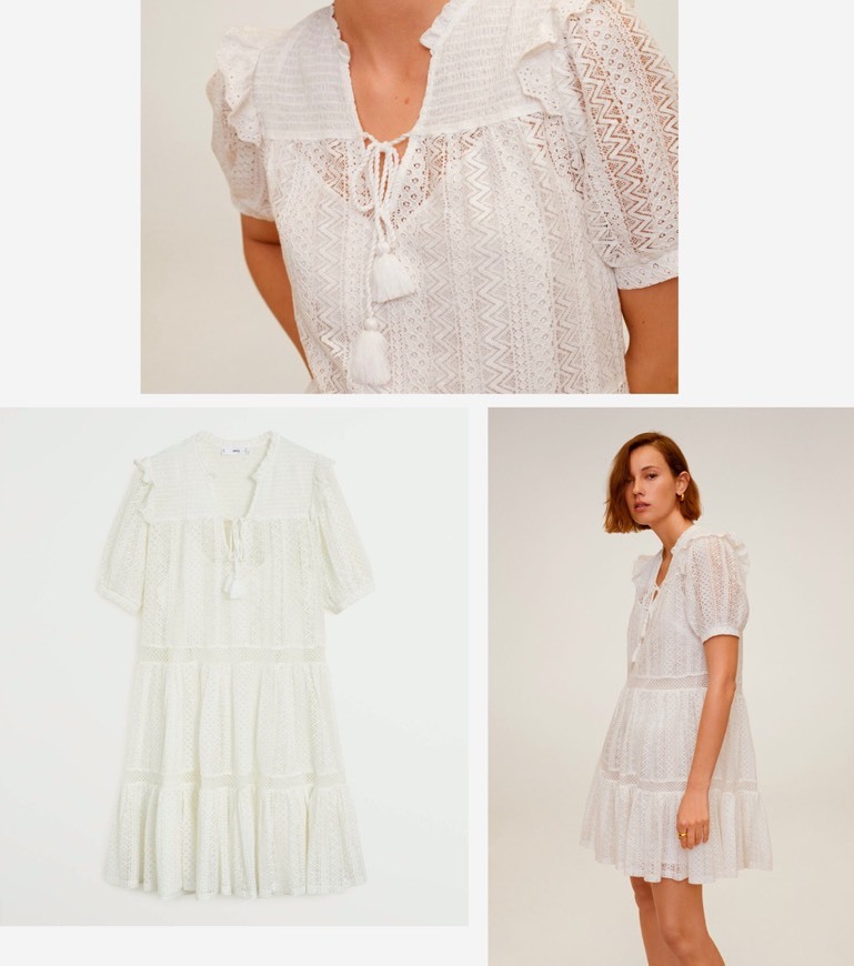 Social VESTIDO BRANCO RENDA