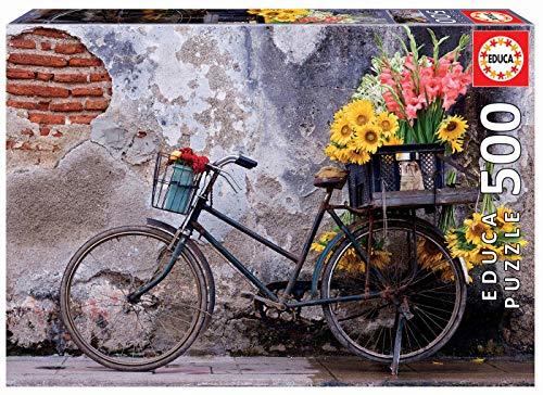 Productos Educa Borras Puzzle Bicicleta Con Flores 500 Piezas