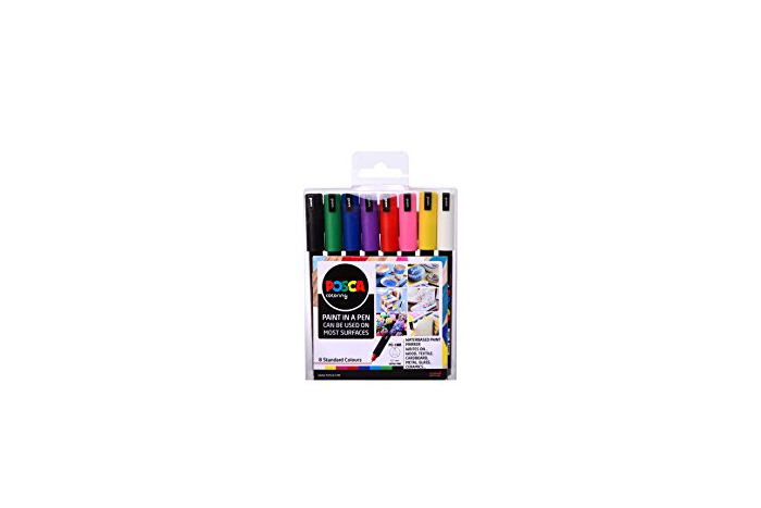 Electronic Posca 153544841 - Pack de 8 rotuladores de pintura al agua