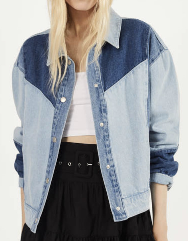 Social Casaco denim- bershka 