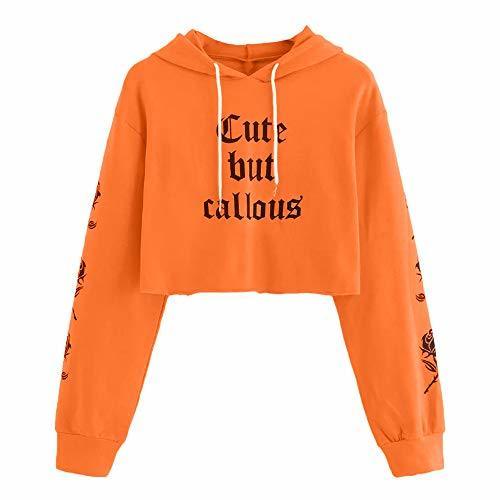Social Sudaderas Mujer Tumblr Cortas con Capucha Chica Adolescente Niña