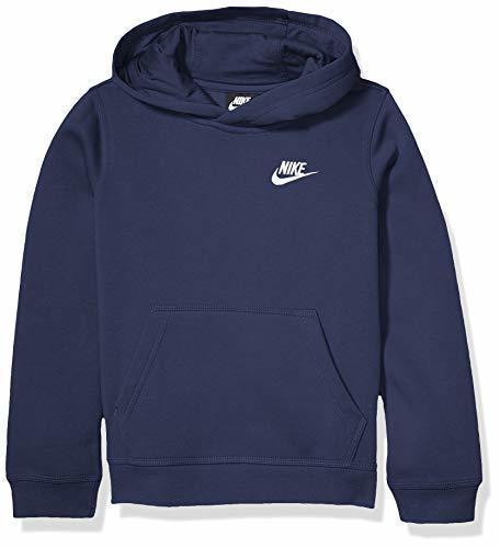 Social Nike Sportswear Club Hoodie Boys Sudadera con Capucha, Niños, Azul