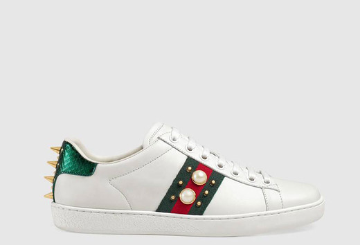 GUCCI Ace studded & pearls
