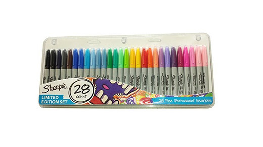NEW Sharpie 28 Pack Fine Permanent Markers