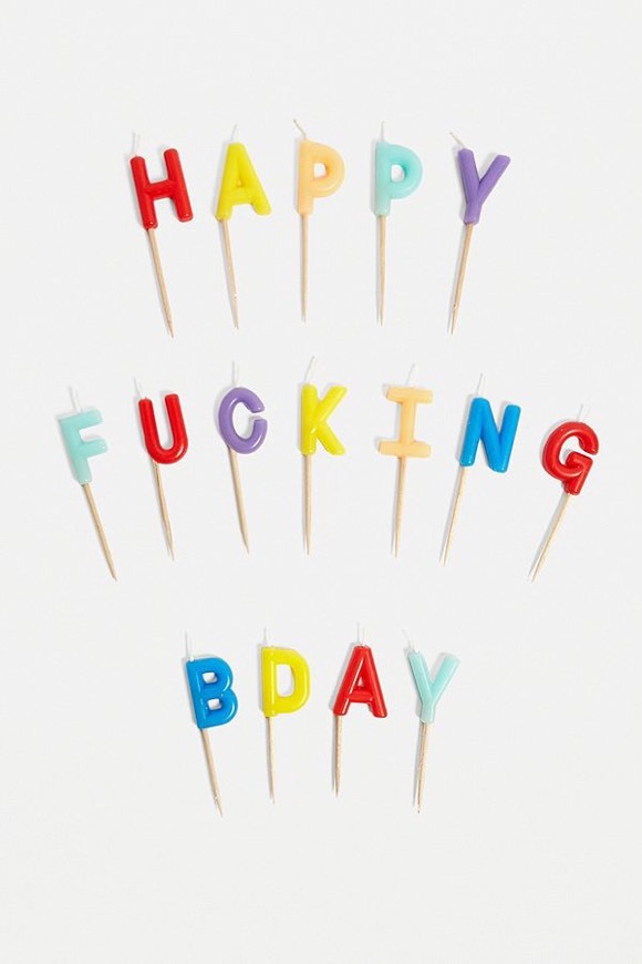 Producto Ginger Ray Happy F**king Birthday Candles