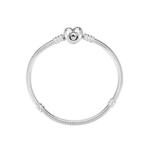 Fashion Pandora Pulsera charm Mujer plata