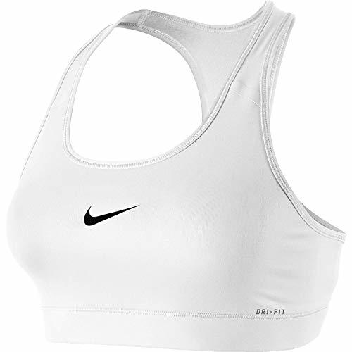 Fitness Nike Sport-BH Pro Victory Compression, Sujetador deportivo para mujer, Blanco